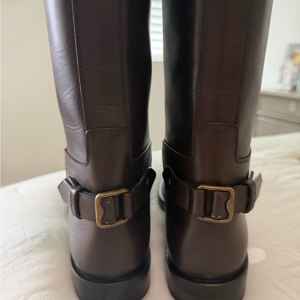 Burberry Brown Over the Knee Boots - Picture 7 of 14